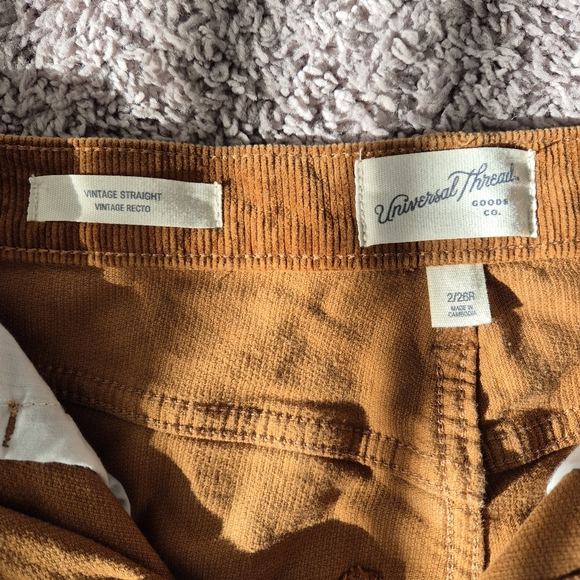 Universal Thread Vintage Straight Corduroy Pants - Picture 3 of 3